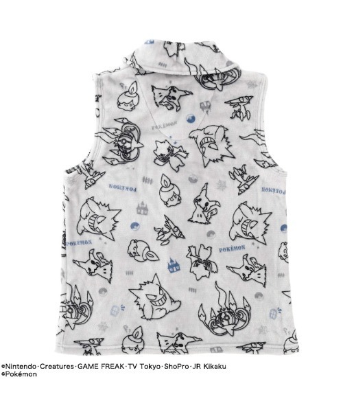 ポケットモンスター（ポケットモンスター）の「【完売】《ポケットモンスター》 ポケモン ルームウェア ベスト ゴーストタイプ（ガウン/バスローブ・メンズ・グレー/パープル・L/M）」の3枚目の写真