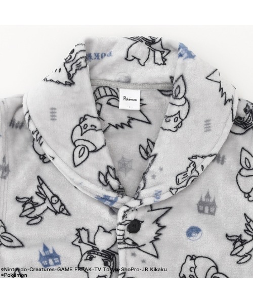 ポケットモンスター（ポケットモンスター）の「【完売】《ポケットモンスター》 ポケモン ルームウェア ベスト ゴーストタイプ（ガウン/バスローブ・メンズ・グレー/パープル・L/M）」の5枚目の写真
