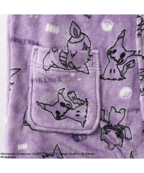 ポケットモンスター（ポケットモンスター）の「【完売】《ポケットモンスター》 ポケモン ルームウェア ベスト ゴーストタイプ（ガウン/バスローブ・メンズ・グレー/パープル・L/M）」の8枚目の写真