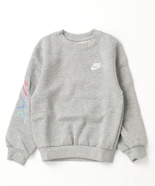 NIKE(ナイキ)の「ナイキ NIKE ナイキ YTH NSW クラブ+ コネクト L/S クルー(スウェット・キッズ・ダークグレー/グリーン/ブラック・140cm/130cm/160cm/150cm)」の1枚目の写真