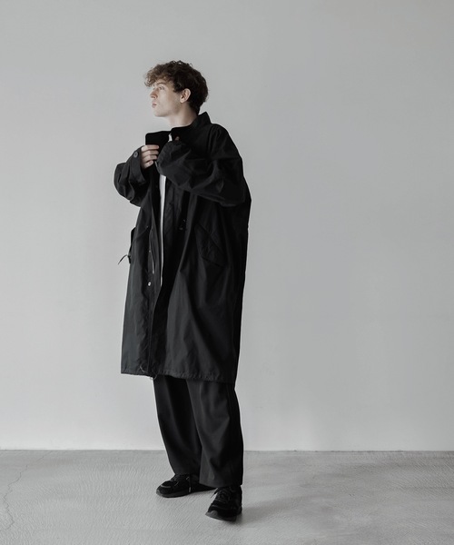 remer リメール ミリタリージャケット ライナー付き BLACK サイズM M65】loose military coat (3WAY) / M65ルーズミリタリーコート