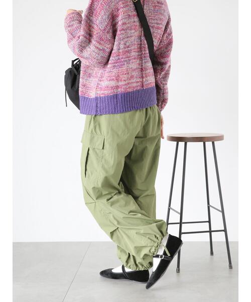 ehka sopo（エヘカソポ）の「ナイロンカーゴパンツ（カーゴパンツ・レディース・カーキ/ピンク/ブラック・F）」の8枚目の写真