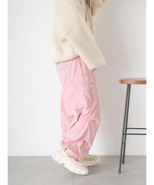 ehka sopo（エヘカソポ）の「ナイロンカーゴパンツ（カーゴパンツ・レディース・カーキ/ピンク/ブラック・F）」の20枚目の写真