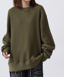 JEMORGAN BIGSIZE ビッグワッフル クルーネック