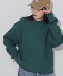 JEMORGAN BIGSIZE ビッグワッフル クルーネック