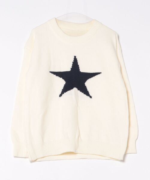 セール】スターパターン 星 ニットプルオーバー（ニット/セーター