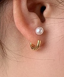 パールキャッチフープピアス
