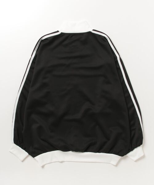 Salong hameu（サロン ハミュー）の「ワンポイントロゴ刺繍 サイドラインジャージ トラックジャケット レディース（ジャージ・レディース・グレー/アイボリー/ブラック・M/L）」の4枚目の写真