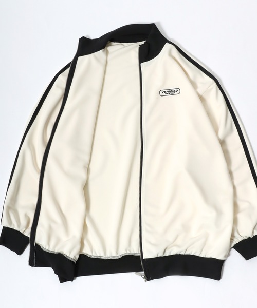 Salong hameu（サロン ハミュー）の「ワンポイントロゴ刺繍 サイドラインジャージ トラックジャケット レディース（ジャージ・レディース・グレー/アイボリー/ブラック・M/L）」の15枚目の写真