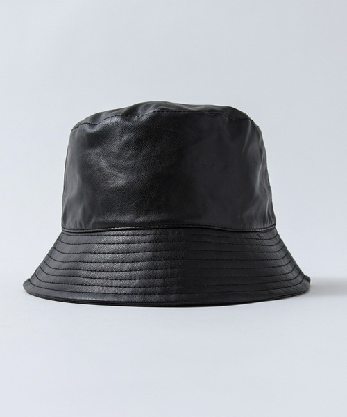 CALIFORNIA OUTFITTERS(カリフォルニア アウトフィッターズ)の「Z-2-SP 11B10,17 バケットハット フェイクレザー レザーライク コーデュロイ(ハット・メンズ・キャメル/ブラック系1/ブラウン/パープル/ライトブラウン/グレー/レッド/ブラック系2/アイボリー・ONESIZE)」の3枚目の写真