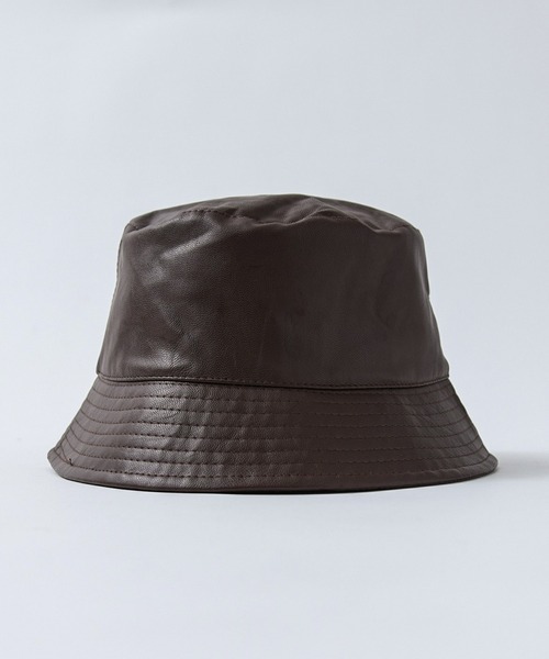 CALIFORNIA OUTFITTERS(カリフォルニア アウトフィッターズ)の「Z-2-SP 11B10,17 バケットハット フェイクレザー レザーライク コーデュロイ(ハット・メンズ・キャメル/ブラック系1/ブラウン/パープル/ライトブラウン/グレー/レッド/ブラック系2/アイボリー・ONESIZE)」の6枚目の写真