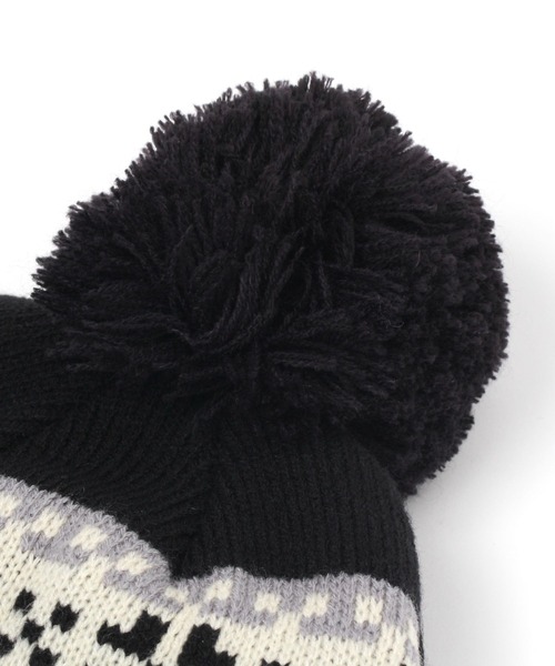 LAKOLE（ラコレ）の「ノルディック柄ニットワッチ / 992088（ニットキャップ/ビーニー・メンズ・オフホワイト/ブラウン/ブラック・9）」の5枚目の写真