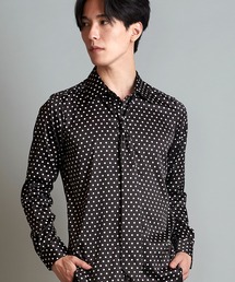 【NO ID.】Dot Shirt with Tie / ネクタイ 付 ドット シャツ