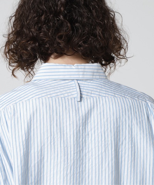 URU（ウル）の「URU/ウル/COTTON CUPRA STRIPE - REGULAR COLLAR
