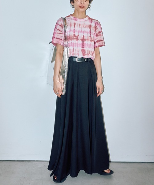 LIENCOEUR（リアンクール）の「ワイドボリュームロングスカート（スカート・レディース・ブラック/グレー/アイボリー・SMALL/MEDIUM）」の3枚目の写真