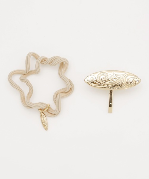 Kahiko(カヒコ)の「【Kahiko】サーフヘアカフ&ヘアゴムセット(ヘアゴム・レディース・ゴールド/シルバー・FREE)」の7枚目の写真