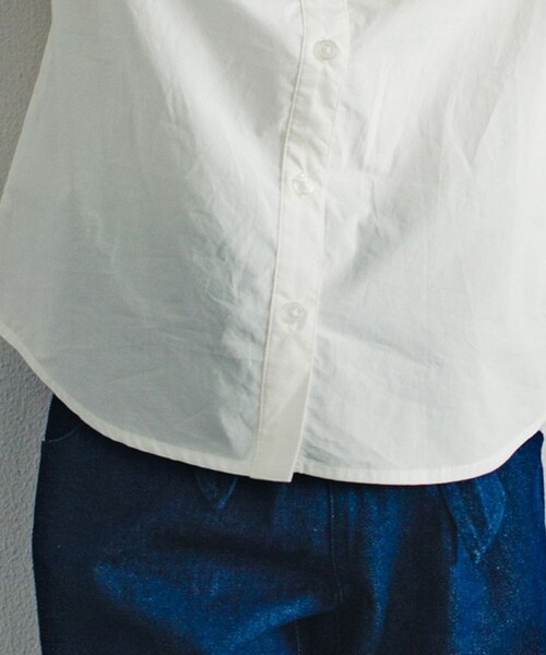 EDWIN（エドウィン）の「【Ou? by EDWIN】セーラーカラー長袖ブラウス（シャツ/ブラウス・キッズ・オフホワイト/ブルー・110/150/140/120/130/100）」の8枚目の写真