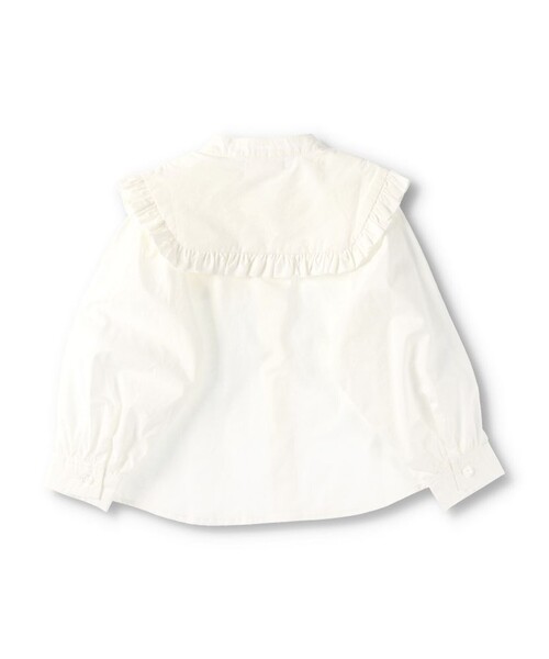 EDWIN（エドウィン）の「【Ou? by EDWIN】セーラーカラー長袖ブラウス（シャツ/ブラウス・キッズ・オフホワイト/ブルー・110/150/140/120/130/100）」の12枚目の写真