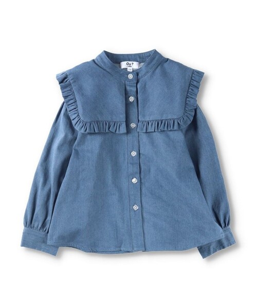EDWIN（エドウィン）の「【Ou? by EDWIN】セーラーカラー長袖ブラウス（シャツ/ブラウス・キッズ・オフホワイト/ブルー・110/150/140/120/130/100）」の14枚目の写真