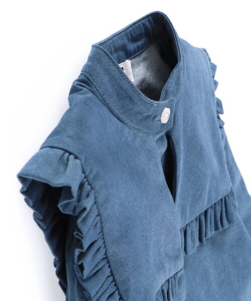 EDWIN（エドウィン）の「【Ou? by EDWIN】セーラーカラー長袖ブラウス（シャツ/ブラウス・キッズ・オフホワイト/ブルー・110/150/140/120/130/100）」の16枚目の写真