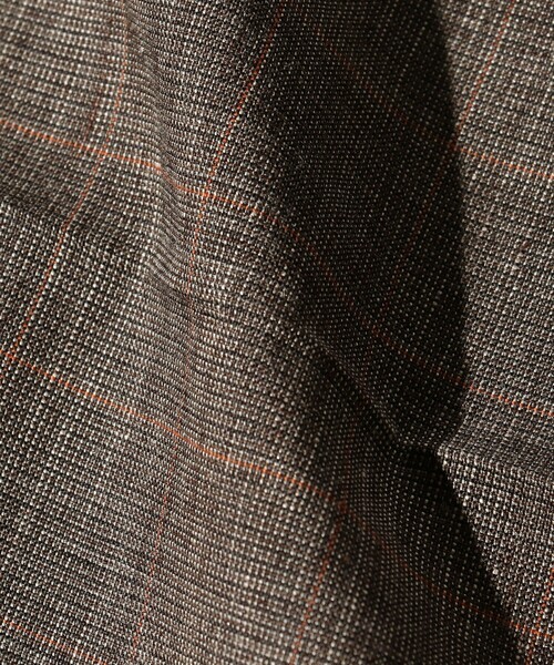 BEAMS PLUS（ビームスプラス）の「BEAMS PLUS / ウール ポリエステル リネン チェック ワイド アイビー トラウザーズ（その他パンツ・メンズ・ブラウン・S/XL/L/M）」の11枚目の写真