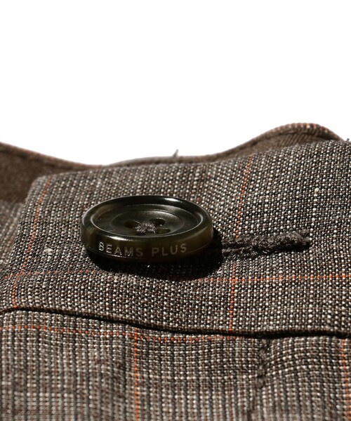 BEAMS PLUS（ビームスプラス）の「BEAMS PLUS / ウール ポリエステル リネン チェック ワイド アイビー トラウザーズ（その他パンツ・メンズ・ブラウン・S/XL/L/M）」の12枚目の写真