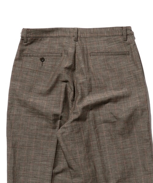 BEAMS PLUS（ビームスプラス）の「BEAMS PLUS / ウール ポリエステル リネン チェック ワイド アイビー トラウザーズ（その他パンツ・メンズ・ブラウン・S/XL/L/M）」の14枚目の写真