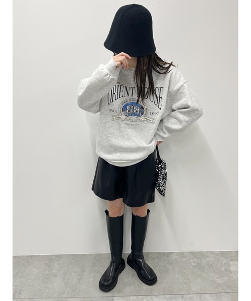 WC(ダブル シー)の「HOUSEプリントスウェット(スウェット・レディース・ネイビー/グレー・FREE)」の9枚目の写真