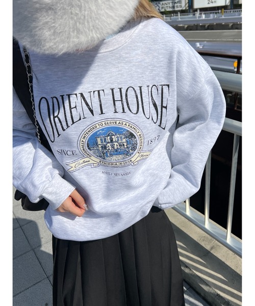 WC(ダブル シー)の「HOUSEプリントスウェット(スウェット・レディース・ネイビー/グレー・FREE)」の7枚目の写真