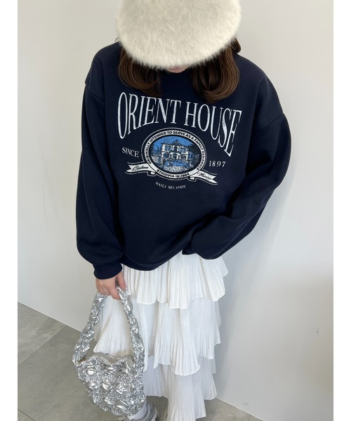 WC(ダブル シー)の「HOUSEプリントスウェット(スウェット・レディース・ネイビー/グレー・FREE)」の12枚目の写真
