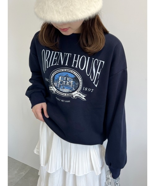 WC(ダブル シー)の「HOUSEプリントスウェット(スウェット・レディース・ネイビー/グレー・FREE)」の14枚目の写真