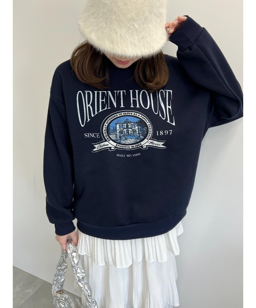 WC(ダブル シー)の「HOUSEプリントスウェット(スウェット・レディース・ネイビー/グレー・FREE)」の15枚目の写真