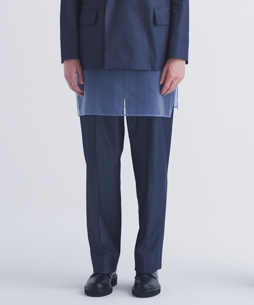 CULLNI（クルニ）の「24-SS-014B / Light Denim Pin Tuck Wide Pants