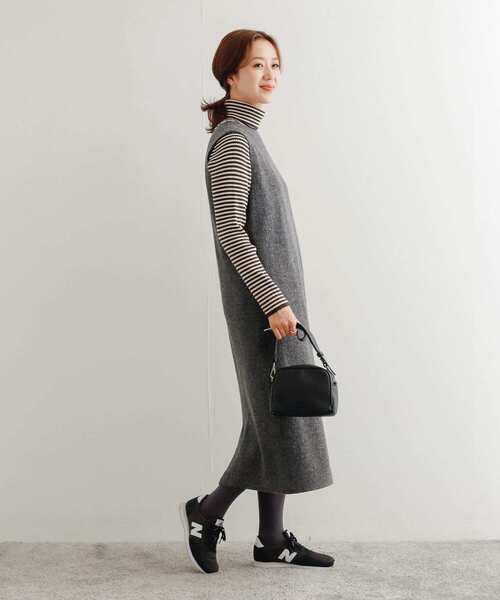 ベーシックアンドアクセント ジャンパースカート ワンピース ウール混 URBAN RESEARCH DOORS（アーバンリサーチドアーズ）の「ウール混カット