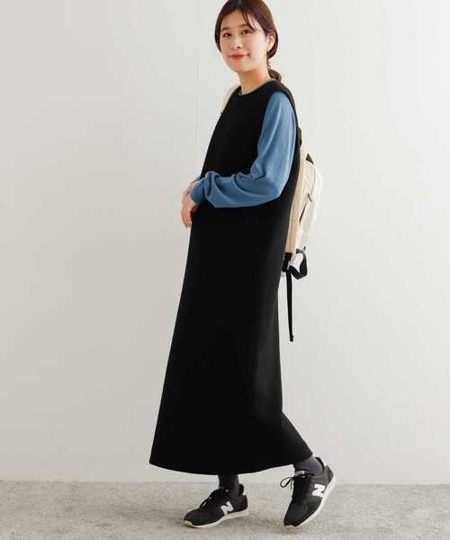 URBAN RESEARCH DOORS（アーバンリサーチドアーズ）の「ウール混カットジャンパースカート（ワンピース・レディース・ライトベージュ/ブラック/グレー・MEDIUM）」の17枚目の写真