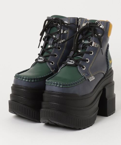 YOSUKE（ヨースケ）の「YOSUKE / ヨースケ厚底レースアップブーツ