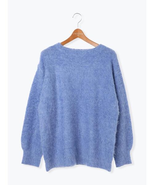 Lugnoncure（ルノンキュール）の「起毛プルオーバーニット（ニット/セーター・レディース・ブルー/チャコールグレー/オレンジ/ベージュ・F）」の22枚目の写真