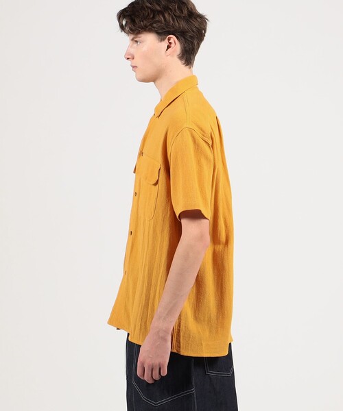 MONITALY(モニタリー)の「MONITALY 50's MILANO SHIRT ショートスリーブシャツ(シャツ/ブラウス・メンズ・イエロー・M/S)」の4枚目の写真
