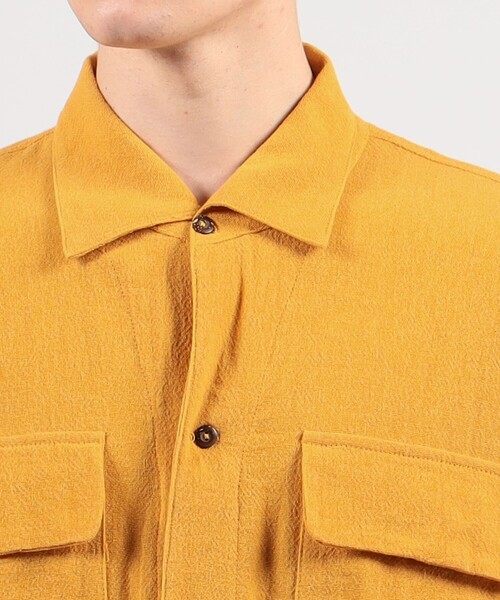 MONITALY(モニタリー)の「MONITALY 50's MILANO SHIRT ショートスリーブシャツ(シャツ/ブラウス・メンズ・イエロー・M/S)」の6枚目の写真