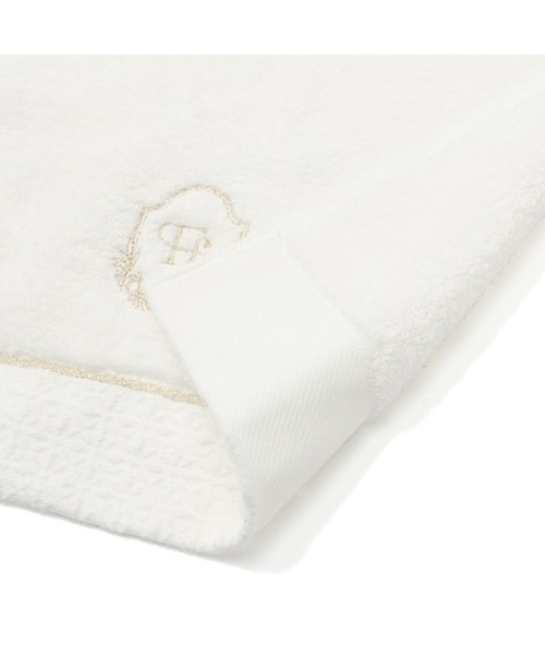 Francfranc（フランフラン）の「抗菌防臭 エンブロイダリー フェイスタオル ホワイト（タオル・レディース・ホワイト・FREE）」の5枚目の写真