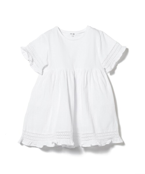 B:MING by BEAMS(ビーミングバイビームス)の「B:MING by BEAMS / ダブルガーゼ ワンピース(100~140cm)(ワンピース・キッズ・ブルー系その他4/ホワイト・140/110/100/130/120)」の8枚目の写真