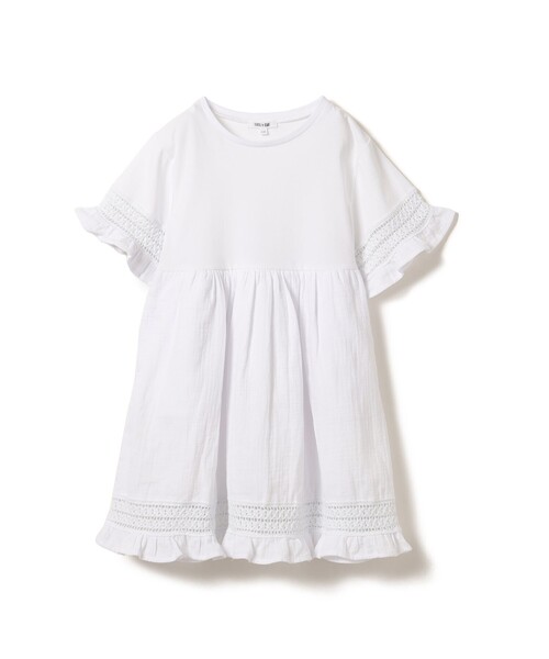 B:MING by BEAMS(ビーミングバイビームス)の「B:MING by BEAMS / ダブルガーゼ ワンピース(100~140cm)(ワンピース・キッズ・ブルー系その他4/ホワイト・140/110/100/130/120)」の21枚目の写真