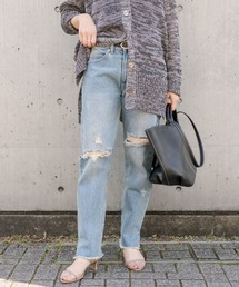 RIVE DROITE | MONN.:.（モン）/ブロークンストレートデニム(デニムパンツ)