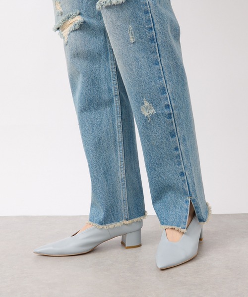 RIVE DROITE（リヴドロワ）の「MONN.:.（モン）/ブロークンストレートデニム（デニムパンツ・レディース・ブルー・34/36/38/40）」の11枚目の写真