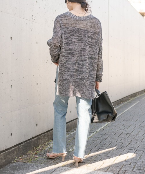 RIVE DROITE（リヴドロワ）の「MONN.:.（モン）/ブロークンストレートデニム（デニムパンツ・レディース・ブルー・34/36/38/40）」の19枚目の写真