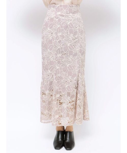 dazzlin（ダズリン）の「レースカラーナロースカート（スカート・レディース・オフホワイト/パープル/グレー・MEDIUM/SMALL）」の22枚目の写真