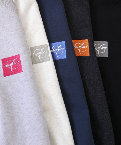 ANME（アンメ）の「ERAReactエンブロイダリーロゴ裏毛スウェットトップス（スウェット・レディース・ネイビー/オートミール/ブラック/アイボリー/チャコールグレー・M/XL/L）」の10枚目の写真