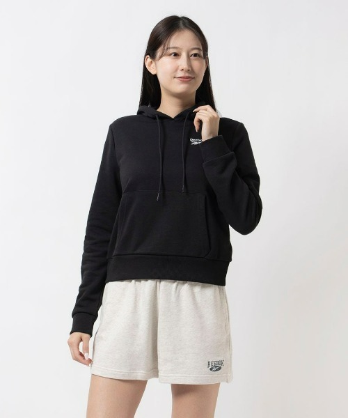 Reebok(リーボック)の「フレンチテリー スモールロゴ フーディー / RI SL FRENCH TERRY HOODIE(パーカー・レディース・ブルーグレー/グレー/ブラック・LARGE/MEDIUM/SMALL/XX-LARGE/X-LARGE/X-SMALL)」の1枚目の写真