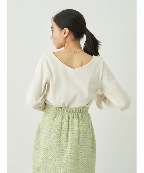 earth music&ecology（アースミュージックアンドエコロジー）の「2WAYネックリブプルオーバー（Tシャツ/カットソー・レディース・ブラック/サックスブルー/オフホワイト/その他9・S/M）」の22枚目の写真