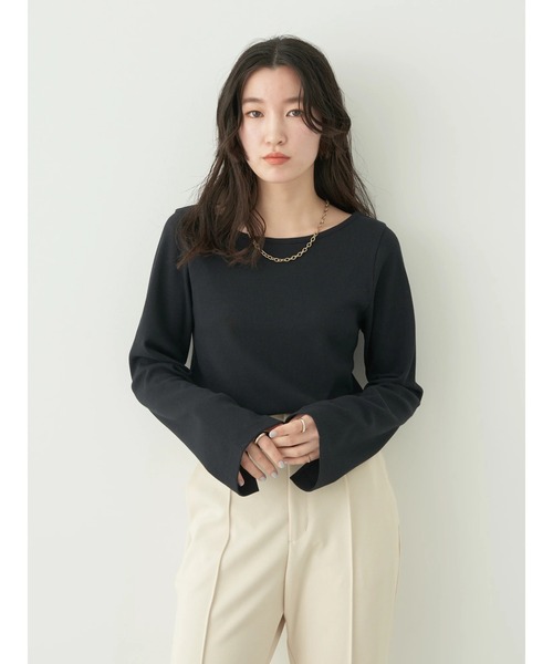 earth music&ecology（アースミュージックアンドエコロジー）の「2WAYネックリブプルオーバー（Tシャツ/カットソー・レディース・ブラック/サックスブルー/オフホワイト/その他9・S/M）」の11枚目の写真